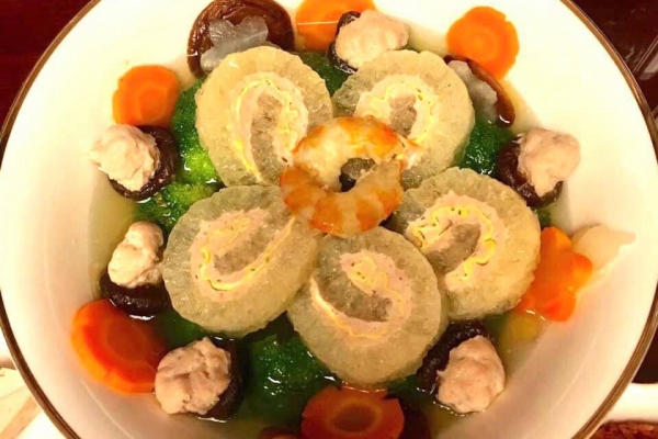 Canh bóng cuộn món ăn thơm ngon, bổ dưỡng