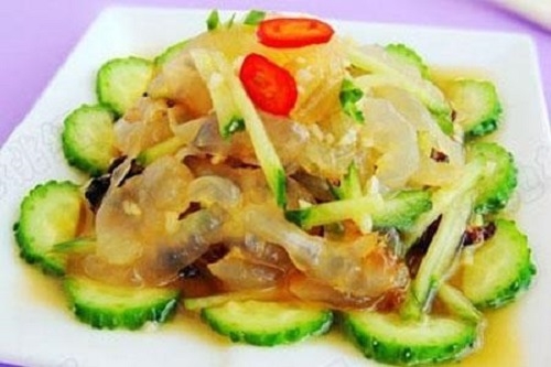 nộm sứa dưa chuột